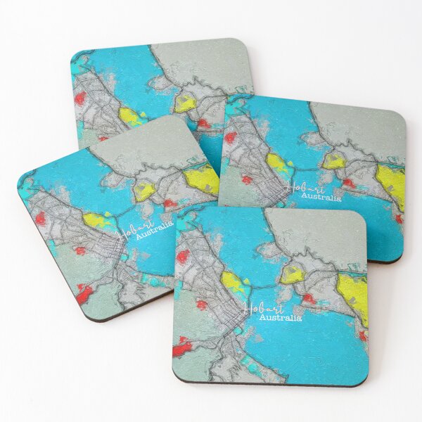 Item preview, Hobart City, Australia Map designed and sold by Michael van der Hoorn.