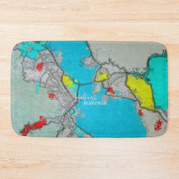 Item preview, Hobart City, Australia Map designed and sold by Michael van der Hoorn.