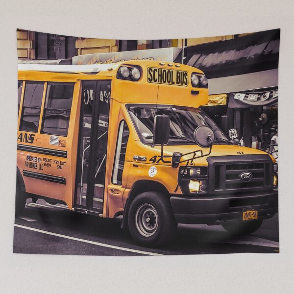 Item preview, School Bus, Manhattan, New York City  designed and sold by eleonoraingrid.