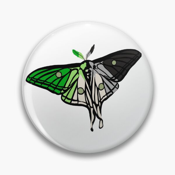Item preview, Aromantic Pride Moth designed and sold by SamanthaDrage.