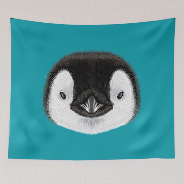 Item preview, Illustrated portrait of Emperor penguin chick.  designed and sold by messer16.