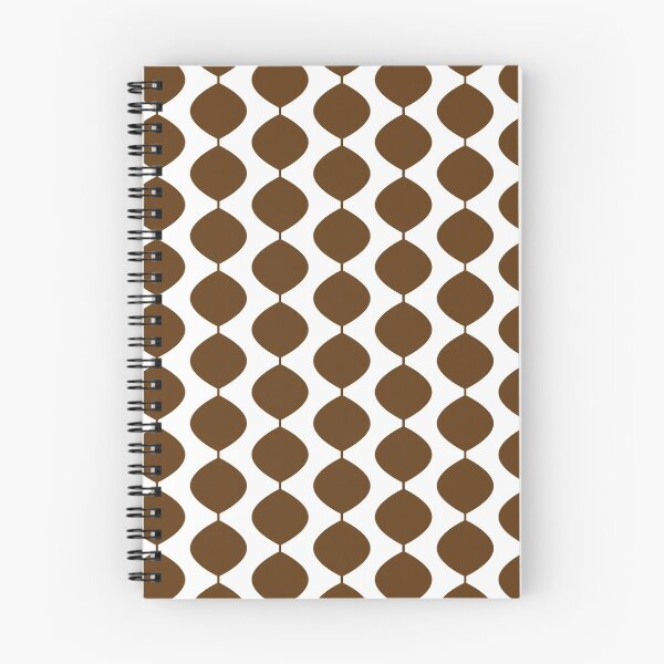 Item preview, Mid Century Modern Retro 60s Waves Pattern  (Darker Warm Brown) designed and sold by Makanahele.