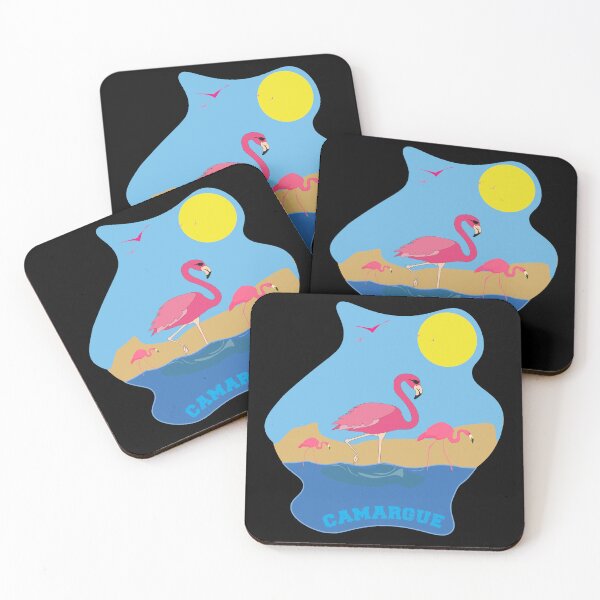Item preview, Flamingos on the edge of the Camargue beach designed and sold by Astralia.