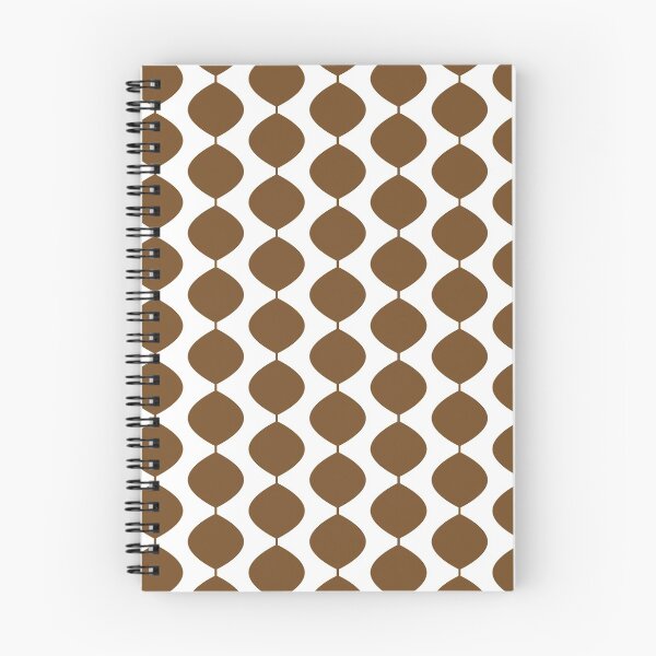 Item preview, Mid Century Modern Retro 60s Waves Pattern  (Dark Warm Brown) designed and sold by Makanahele.