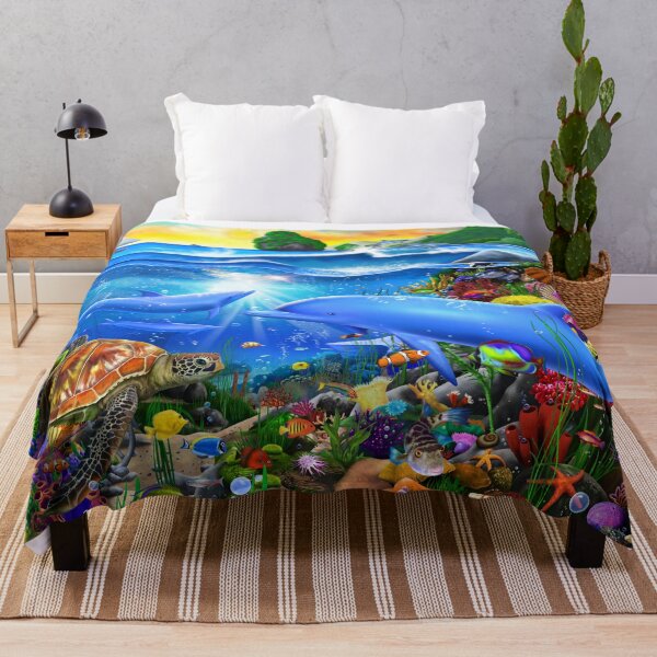 Item preview, Tropical Island Reef designed and sold by GeraldNewtonArt.