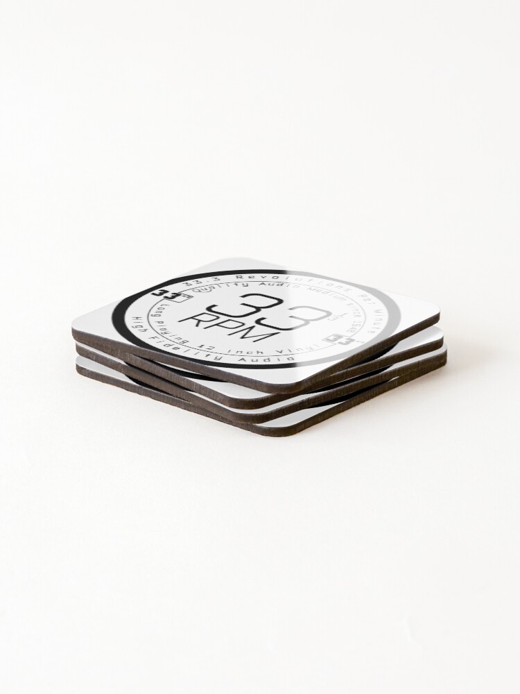 Thumbnail 4 of 5, Coasters (Set of 4), 33 RPM designed and sold by Willipher578.