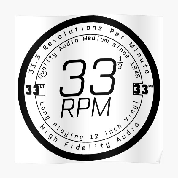 33 3 Rpm Posters for Sale | Redbubble