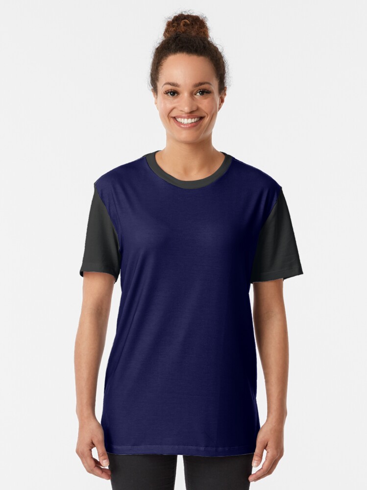 Navy Blue Solid Color Graphic T-Shirt for Sale by rewstudio