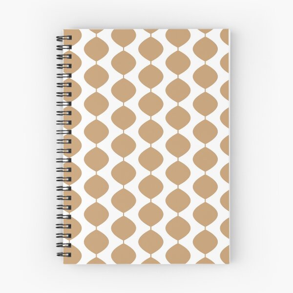 Item preview, Mid Century Modern Retro 60s Waves Pattern  (Pale Warm Brown) designed and sold by Makanahele.
