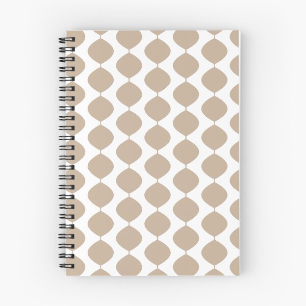 Item preview, Mid Century Modern Retro 60s Waves Pattern  (Pale Cool Brown) designed and sold by Makanahele.
