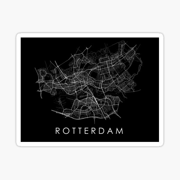 Rotterdam Street Map Sticker