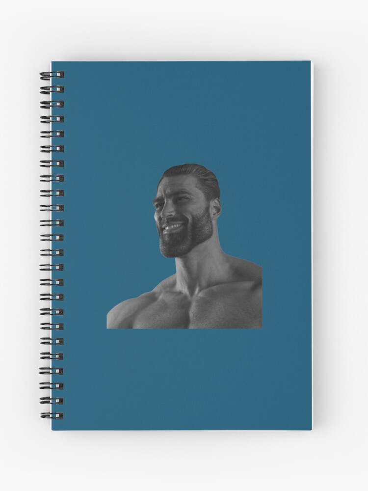 Giga chad, pepe chad, virgin set Spiral Notebook for Sale by T-Look