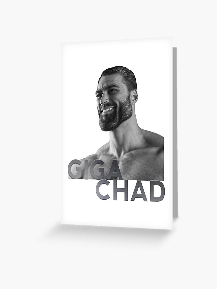 Gigachad Meme | Greeting Card