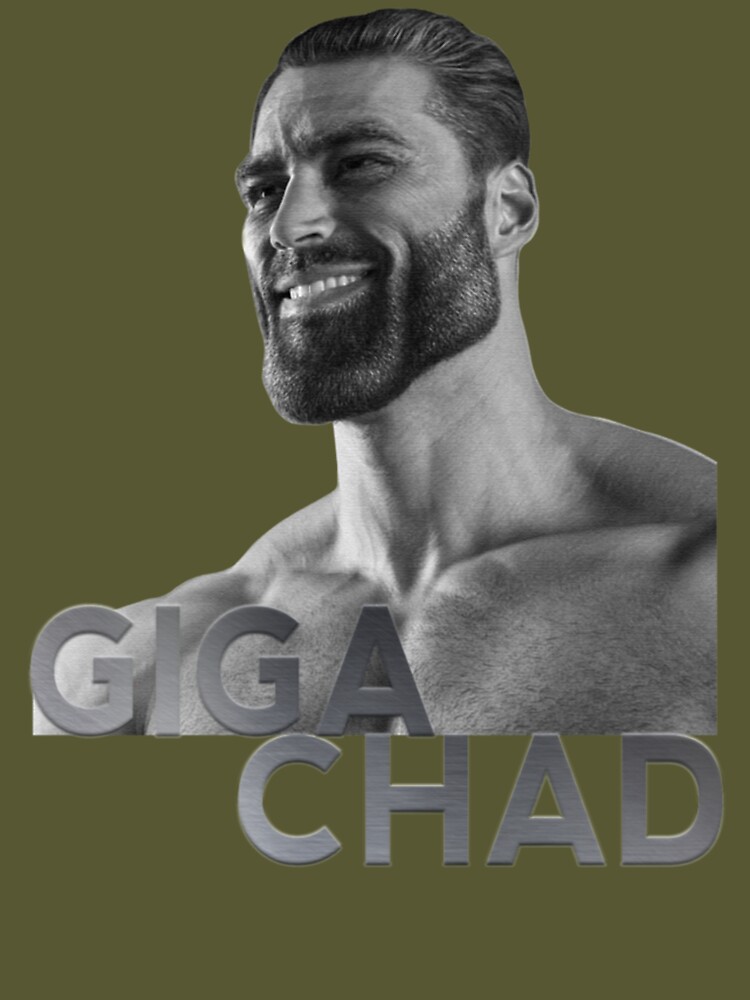 Gigachad Meme Funny Giga Chad Photoshop T-shirt 