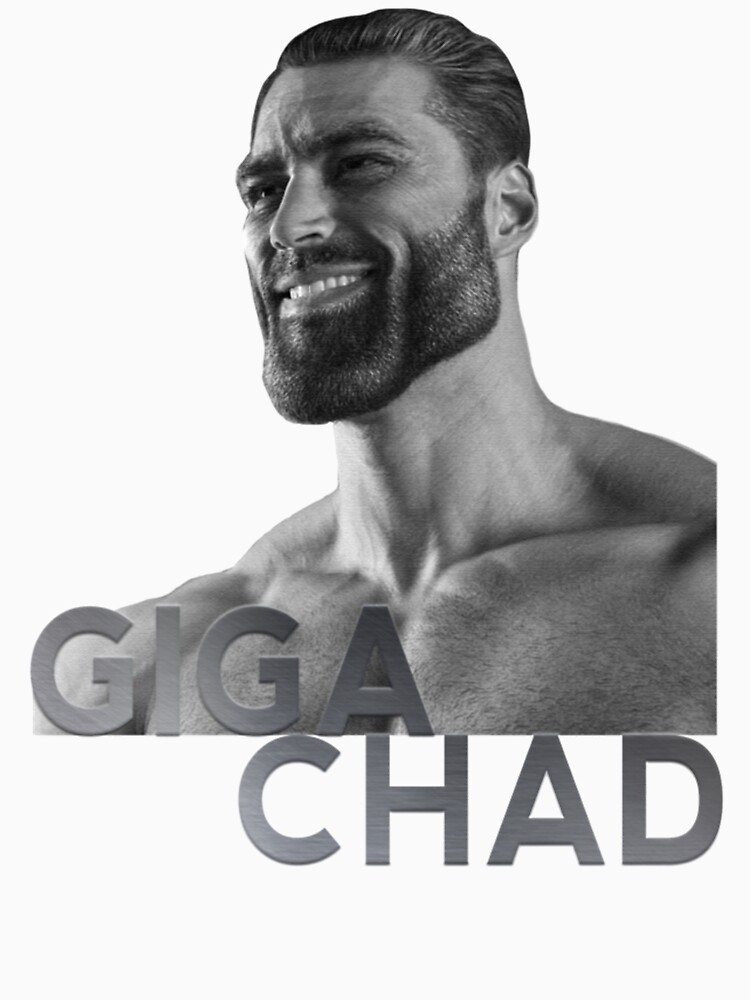 Gigachad Meme Funny Giga Chad Photoshop T-shirt 