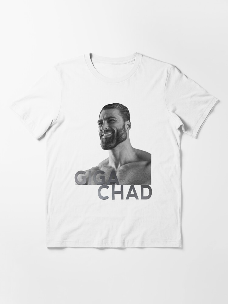 GIGA CHAD Meme Shirt Masculin YES Shirt Sharp Jaw Tight Abs 