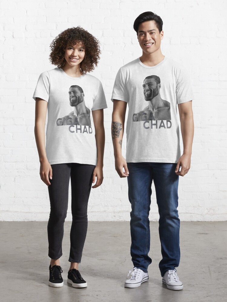 Giga Chad T-shirt Photographic Print for Sale by TshirtGigaChad