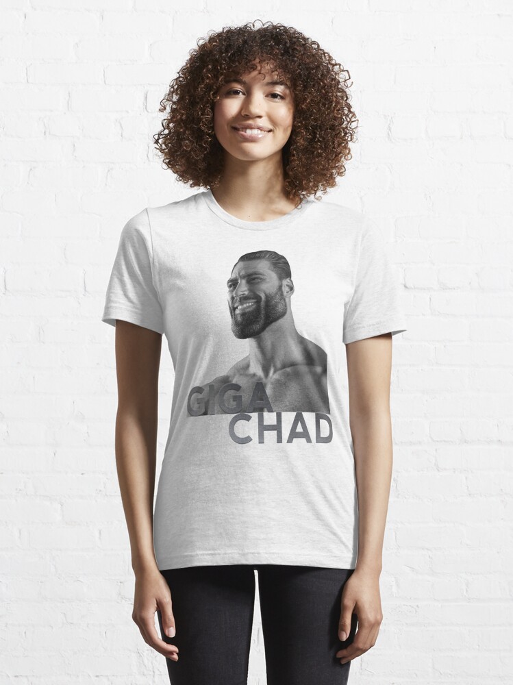 GIGA CHAD Meme Shirt Masculin YES Shirt Sharp Jaw Tight Abs 