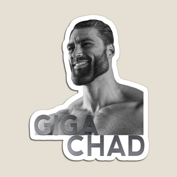 Giga chad, pepe chad set, chad meme. Magnet for Sale by T-Look