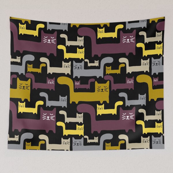 Item preview, Cartoon Cat Seamless Patterns designed and sold by Ala Muk.