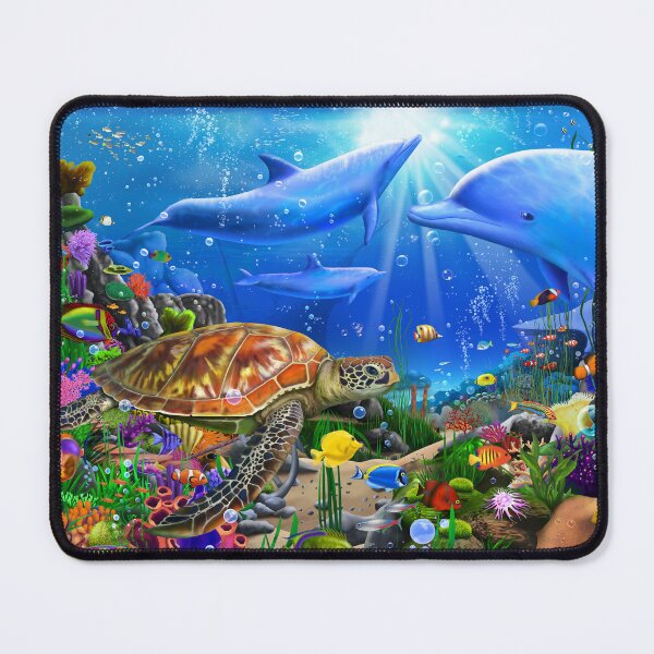 Item preview, Beautiful Dolphin Reef designed and sold by GeraldNewtonArt.