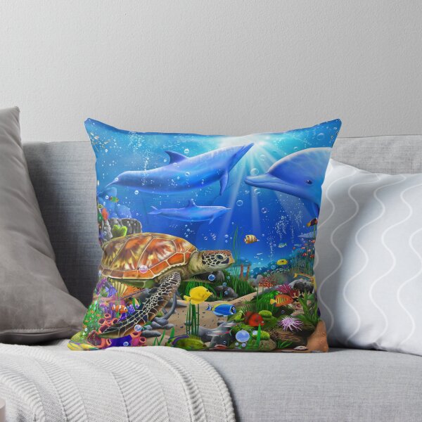 Item preview, Beautiful Dolphin Reef designed and sold by GeraldNewtonArt.