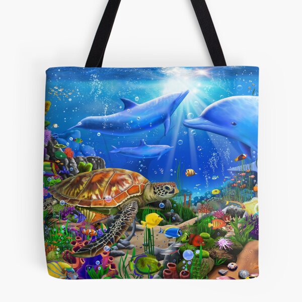 Item preview, Beautiful Dolphin Reef designed and sold by GeraldNewtonArt.