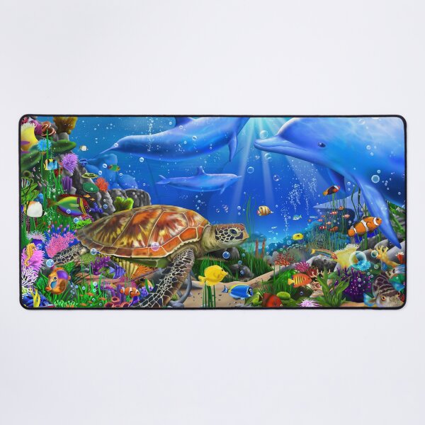 Item preview, Beautiful Dolphin Reef designed and sold by GeraldNewtonArt.