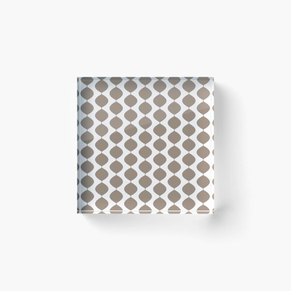 Item preview, Mid Century Modern Retro 60s Waves Pattern  (Light Cool Brown) designed and sold by Makanahele.