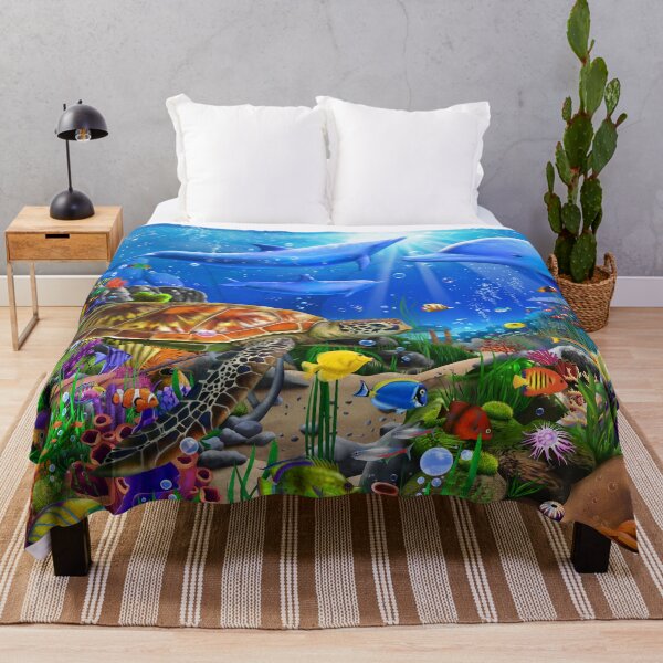Item preview, Beautiful Dolphin Reef designed and sold by GeraldNewtonArt.