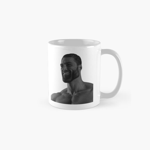 GIGACHAD Meme Coffee Mug, 11 Oz, 15 Oz Mug, Hyper Masculine Guy