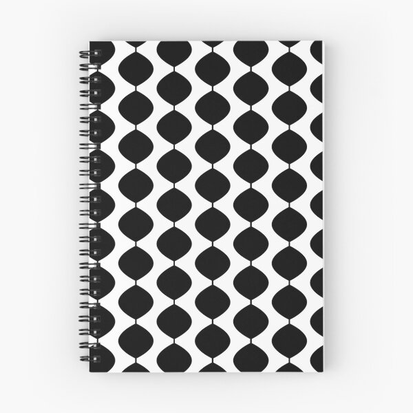 Item preview, Midcentury Modern Retro 60s Waves Pattern (Black) designed and sold by Makanahele.