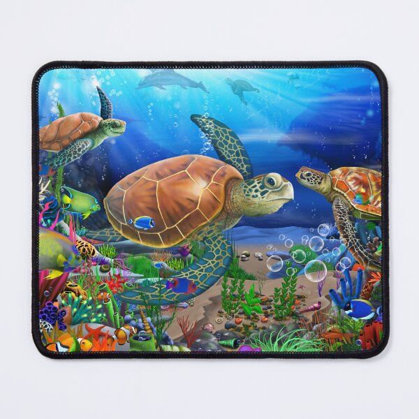 Item preview, Wonderful Ocean Turtles designed and sold by GeraldNewtonArt.