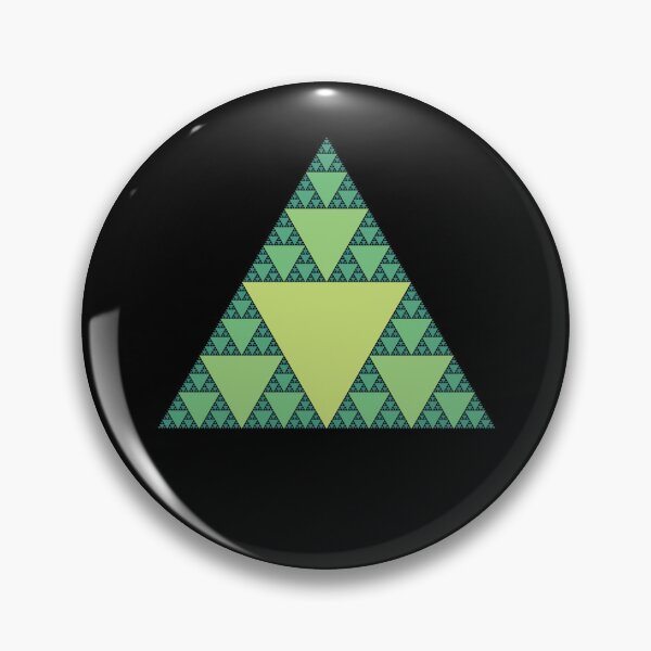 Item preview, Sierpinski Triangle in shades of Green designed and sold by Happy Puppy Print On Demand.