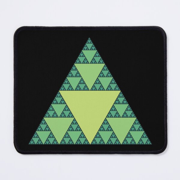 Item preview, Sierpinski Triangle in shades of Green designed and sold by Happy Puppy Print On Demand.