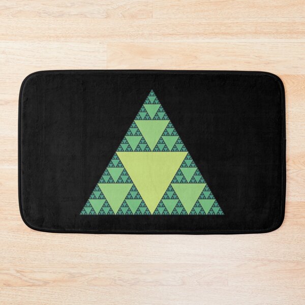 Item preview, Sierpinski Triangle in shades of Green designed and sold by Happy Puppy Print On Demand.