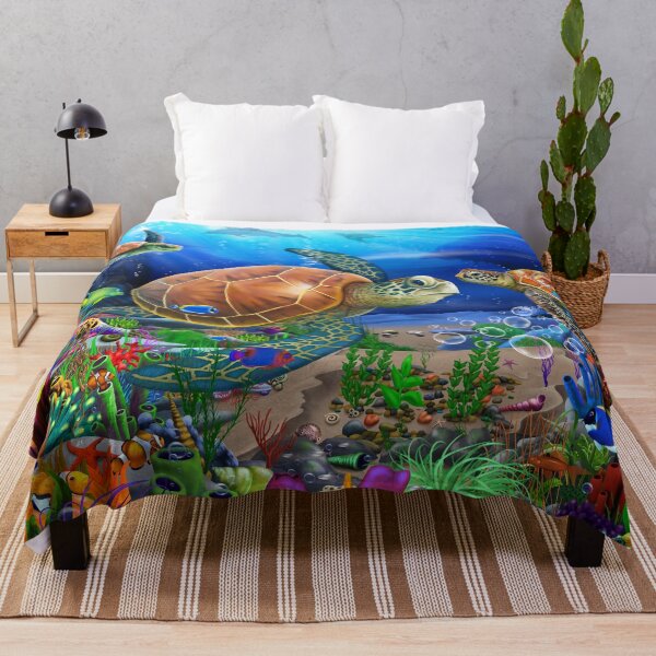Item preview, Wonderful Ocean Turtles designed and sold by GeraldNewtonArt.
