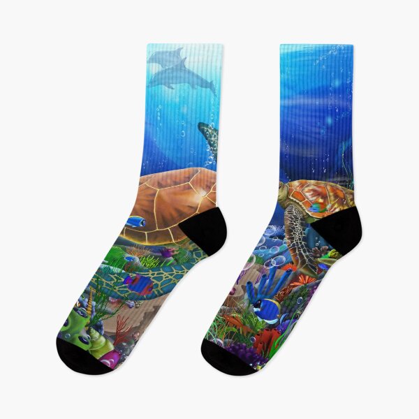 Item preview, Wonderful Ocean Turtles designed and sold by GeraldNewtonArt.
