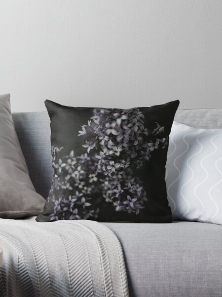 Darc lilac Throw Pillow