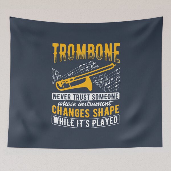 Item preview, Never Trust Someone Instrument Marching Band Jazz designed and sold by RanDiTES.
