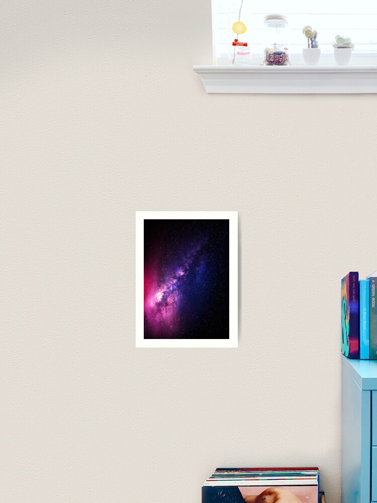 Galaxy, Galaxy print, Blue, Purple, Black, Stars print, Modern art, Wall  art, Print, Minimalistic, Modern | Poster
