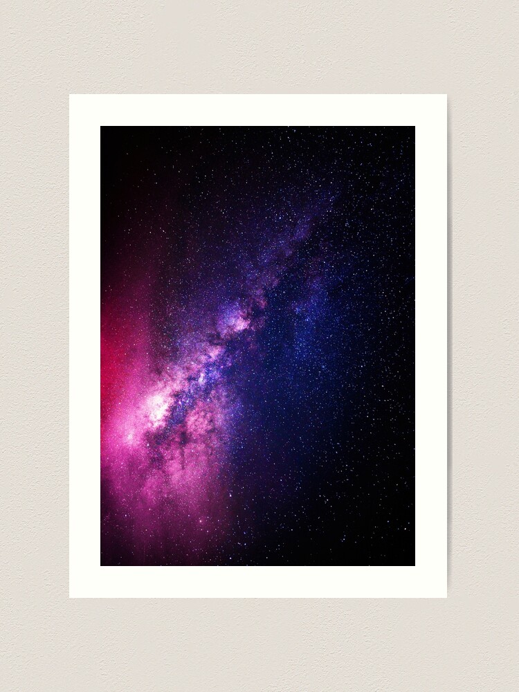 Galaxy, Galaxy print, Blue, Purple, Black, Stars print, Modern art, Wall  art, Print, Minimalistic, Modern | Postcard