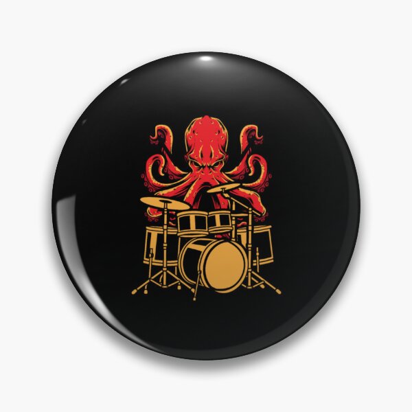 Item preview, Octopus Drummer Drumset Musician Rock Music Band M designed and sold by RanDiTES.