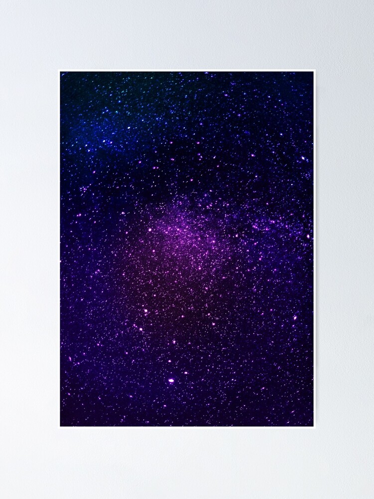 Galaxy, Galaxy print, Blue, Purple, Black, Stars print, Modern art, Wall  art, Print, Minimalistic, Modern Poster for Sale by juliaemelian