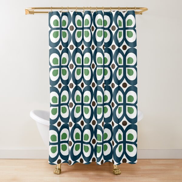 Retro Design Mid-Century Modern Shower Curtain – Folk N Funky