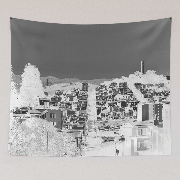 Item preview, elegant San Francisco skyline, Coit Tower USA designed and sold by Mauswohn.