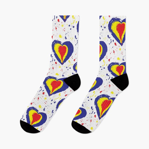 Item preview, Romanian flag as a heart - Creative illustration designed and sold by photonxt.