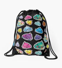 Netter Poop Emoji: Mädchen u. Jungen Regenbogen Emoji Gesichter Turnbeutel