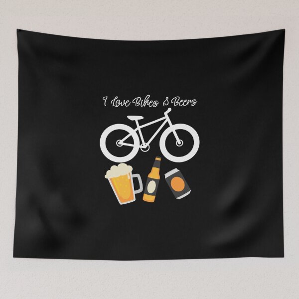Item preview, I Love Bikes And Beer Mountain Bike Bicycle Cycling Classic T-Shirt designed and sold by amberk1cira.