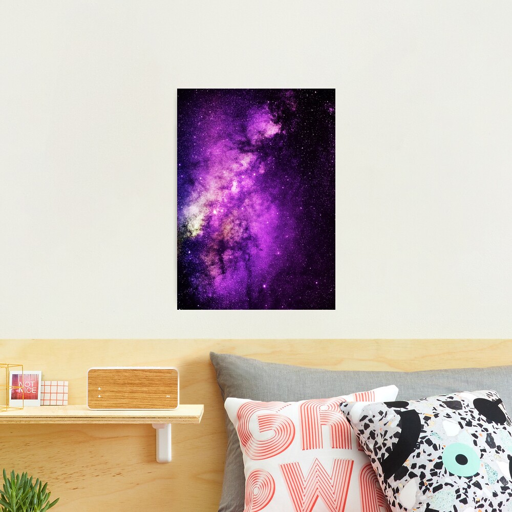 Galaxy, Galaxy print, Blue, Purple, Black, Stars print, Modern art, Wall  art, Print, Minimalistic, Modern Canvas Print for Sale by juliaemelian